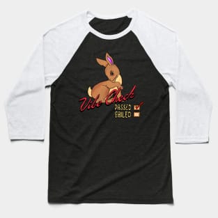 Passed The Vibe Check Bunny Rabbit Baseball T-Shirt